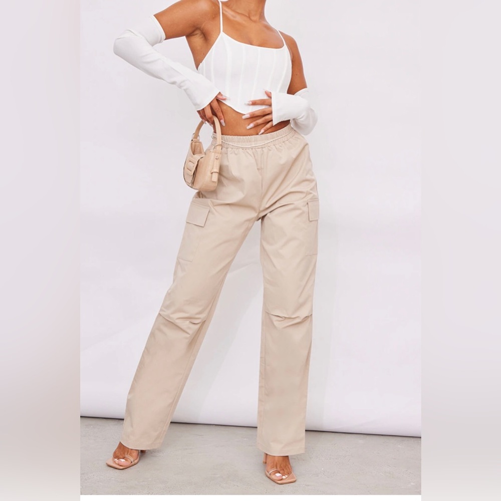 Womens straight leg cargo pants